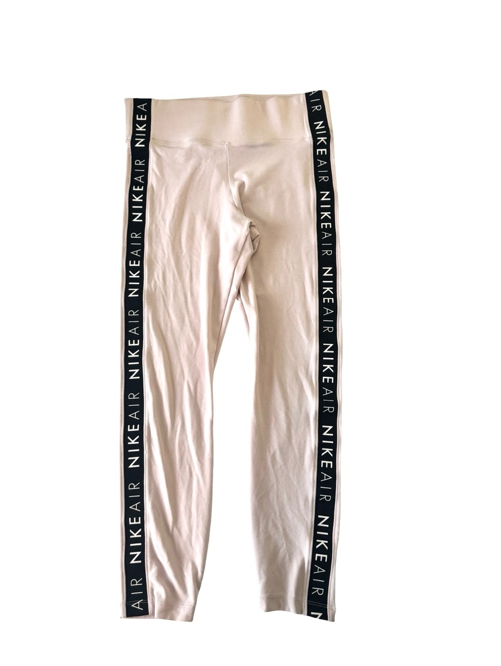 Nike Air Women’s Medium Blush Pink Logo Tape Mid Rise Ankle Leggings BV4773-682